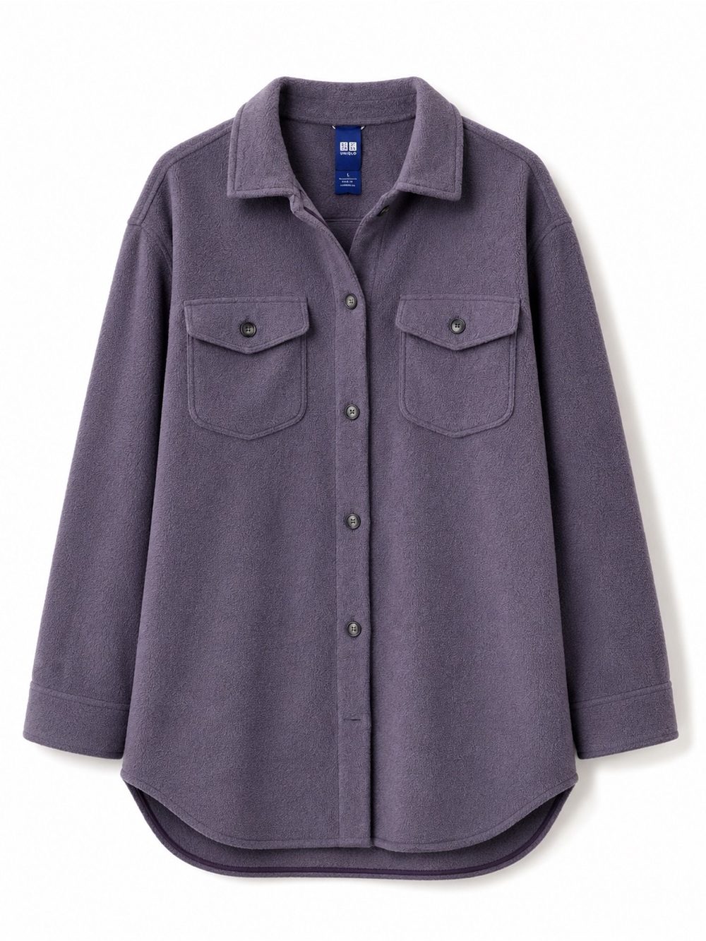Kit and Ace Plush Shacket in Lavender